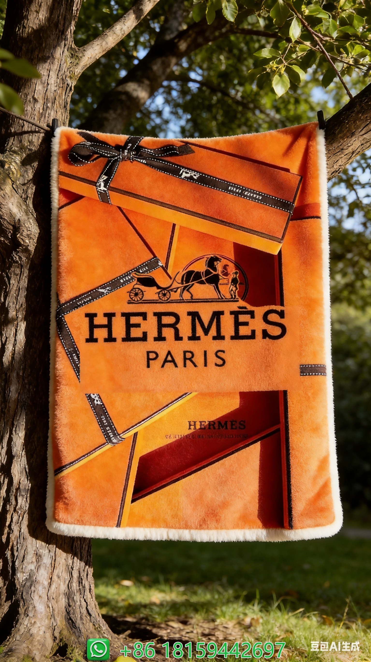 Hermes Throw Blankets